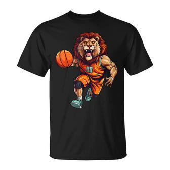 Basketball Lion T-Shirt - Seseable