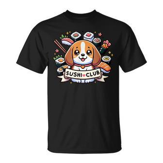 Beagle Fantasie Sushi Club Dog T-Shirt - Seseable