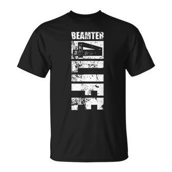 Beamter 4 Lifeintage Officer Auf Lebenszeiterbeamtung T-Shirt - Seseable