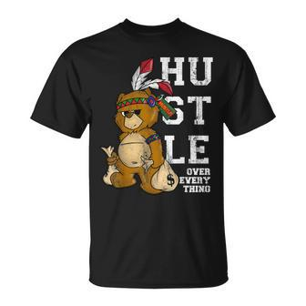 Bear Hustle Over Everything Native American Spirit T-Shirt - Monsterry