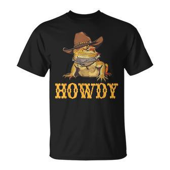 Bearded Dragon Howdy Cowboy T-Shirt - Monsterry AU