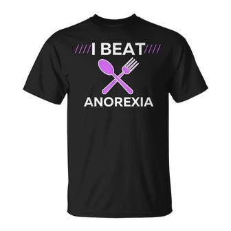 I Beat Anorexia Nervosa Stay Alive Kick Anorexia T-Shirt - Monsterry DE