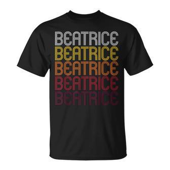 Beatrice Retro Wordmark Patternintage Style T-Shirt - Geschenkecke