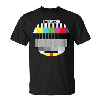 Beautiful No Signal Tv Colorful Test Pattern Classic T-Shirt - Monsterry UK