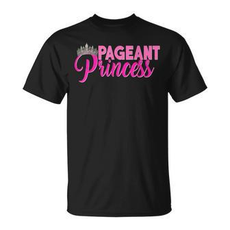 Beauty Pageant Princess Glitz Daughter Mom Pink Crown T-Shirt - Monsterry