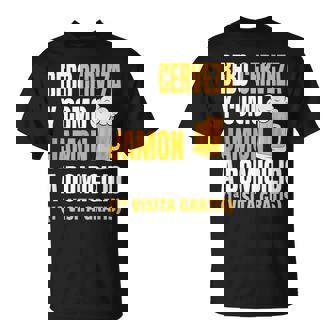Bebo Cerveza Y Como Jamón A Domicilio Camiseta unisex - Regaloses