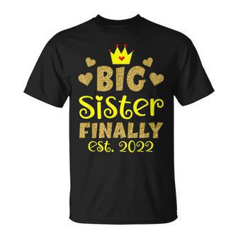 Become Big Sister 2022 Crown T-Shirt - Monsterry