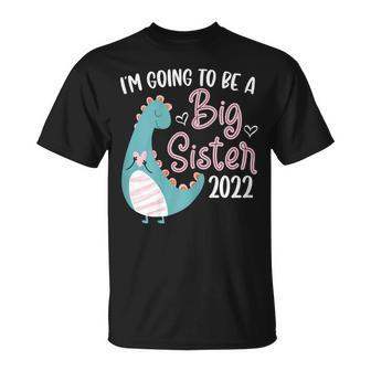 Become Big Sister 2022 Dinosaur Big Sis T-Shirt - Monsterry DE