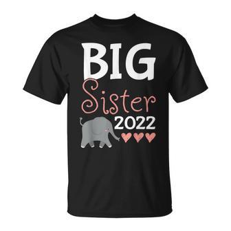 Become Big Sister 2022 Elephant Sis T-Shirt - Monsterry DE