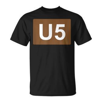 Berlin U-Bahn Line U5 Souvenir S T-Shirt - Seseable