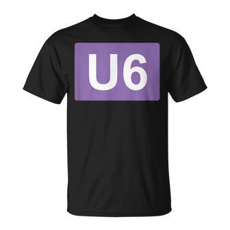 Berlin U-Bahn Line U6 Souvenir T-Shirt - Seseable