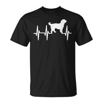 Bernedoodle Heartbeat Dog Mom Dad Pet T-Shirt - Monsterry