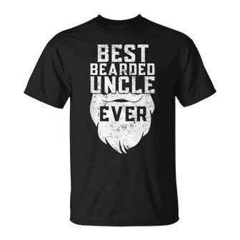 Best Bearded Uncle Ever Father's Day Facial Hair T-Shirt - Monsterry
