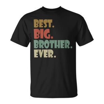 Best Big Brother Ever Older Sibling Nager For Boys T-Shirt - Thegiftio UK