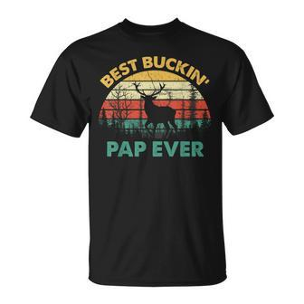Best Buckin Pap Ever Deer Hunters Bucking Father T-Shirt - Thegiftio UK