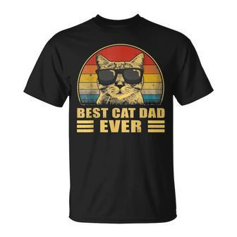 Best Cat Dad Ever Father's Day Father Cat Daddy For Men T-Shirt - Seseable