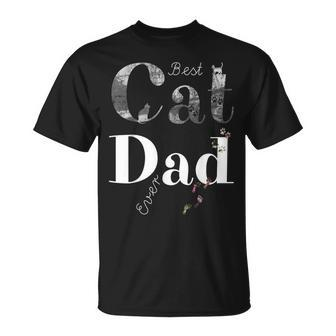Best Cat Dad Ever Cat Lover Father's Day T-Shirt - Monsterry AU