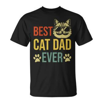 Best Cat Dad Ever Vintage Cat Daddy Fathers Day 2024 T-Shirt - Monsterry DE