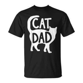 Best Cat Dad Fathers Day Men Kitty Daddy Papa Father's Day T-Shirt - Monsterry DE