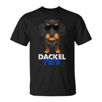 Best Dachshund Dad Ever Rauhaar Dachshund Dad T-Shirt - Geschenkecke