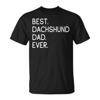 Best Dachshund Dad Ever Teckel Dachshund Papa T-Shirt - Geschenkecke