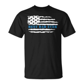 Best Dad Ever American Flag Father's Day For Papa Grandpa T-Shirt - Thegiftio UK