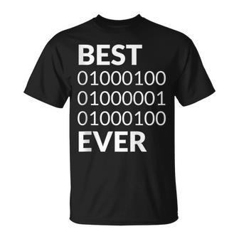Best Dad Ever Binary Code Programmer Coder Fathers Day T-Shirt - Monsterry DE