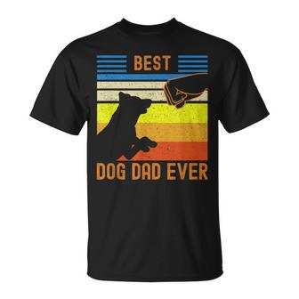Best Dog Dad Ever Black Chocolate Lab Matching Parents T-Shirt - Monsterry DE