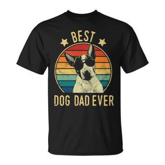 Best Dog Dad Ever Bull Terrier Father's Day Gif T-Shirt | Mazezy