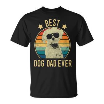 Best Dog Dad Ever Maltese Father's Day T-Shirt | Mazezy