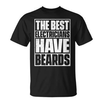 The Best Electricians Have Beards Beard T-Shirt | Mazezy DE