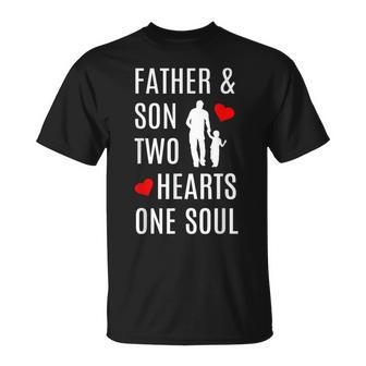 Best Father And Son Dad Sons Hand In Hand Heart Soul T-Shirt - Monsterry CA