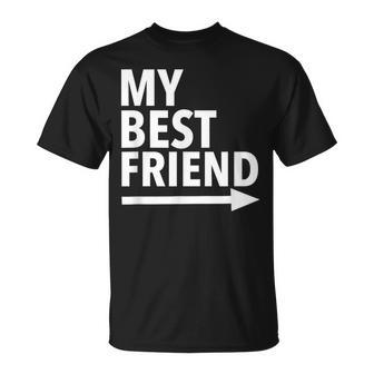 My Best Friend T With Arrow Left T-Shirt - Thegiftio UK