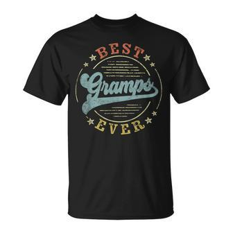 Best Gramps Ever Father's Day Gramps Vintage Emblem T-Shirt - Monsterry CA