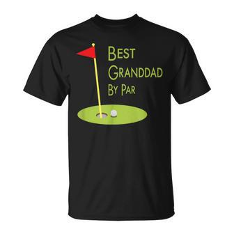 Best Granddad By Par Father’S Day Golfing For Grandpa T-Shirt - Monsterry