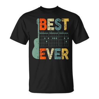 Best Guitar Dad Ever Chords Best Dad Guitar Father's Day T-Shirt - Seseable