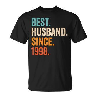 Best Husband Since 1998 26Th Wedding Anniversary 26 Years T-Shirt - Monsterry UK