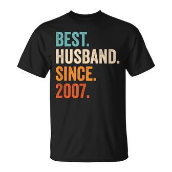 Best Husband Since 2007 17Th Wedding Anniversary 17 Years T-Shirt - Thegiftio UK