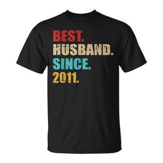 Best Husband Since 2011 12Th Wedding Anniversary T-Shirt - Monsterry DE
