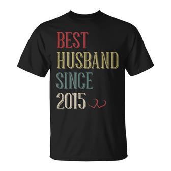 Best Husband 2015 8 Year 8Th Wedding Anniversary For Him Men T-Shirt - Monsterry CA