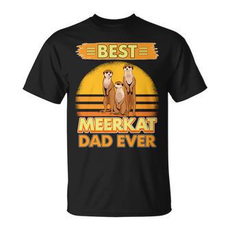 Best Meerkat Dad Ever Papaatertag Erdmännchen T-Shirt - Geschenkecke