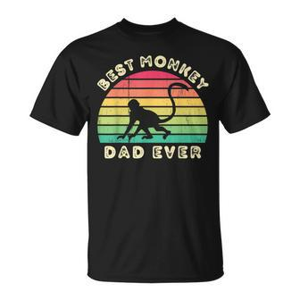 Best Monkey Dad Ever For Fathers Day T-Shirt - Monsterry
