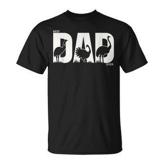 Best Ostrich Dad Ever Fathers Day Ostrich T-Shirt - Monsterry UK