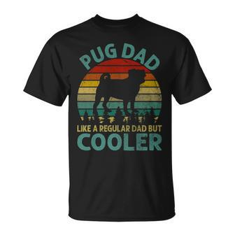 Best Pug Cooler Dad Ever Dog Animal Lovers Walker Cute T-Shirt | Mazezy