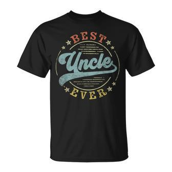 Best Uncle Ever Father's Day Uncle Vintage Emblem T-Shirt - Monsterry AU