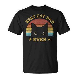 Bester Katzenfater Ever Best Cat Father Idea For Cats D T-Shirt - Seseable