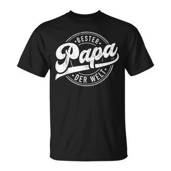 Bester Papa Der Welt Fürater Zumatertag Oder Geburtstag T-Shirt - Geschenkecke