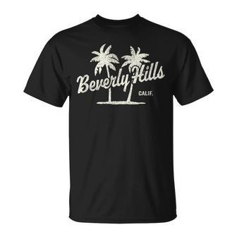 Beverly Hills California Vintage 70S Palm Trees Graphic T-Shirt - Monsterry CA