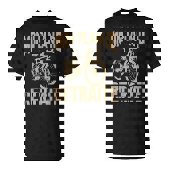 Bicyclette Drôle Mon Plan De Retraite Cycliste Routett T-Shirt - Cadeauxyz