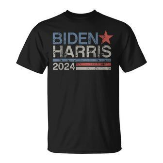 Biden Harris 2024 Retro Vintage Distressed T-Shirt | Mazezy